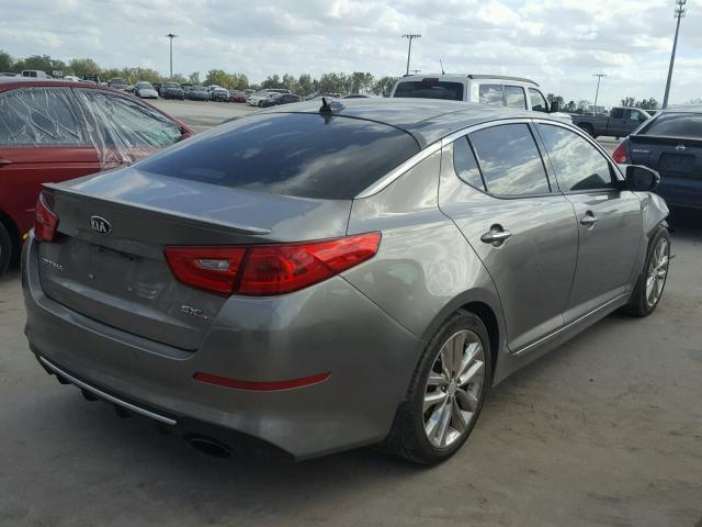 5XXGR4A61EG286073 - 2014 KIA OPTIMA SX GRAY photo 4