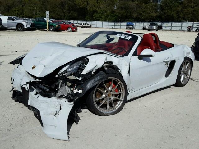 WP0CB2A87FS140499 - 2015 PORSCHE BOXSTER S WHITE photo 2