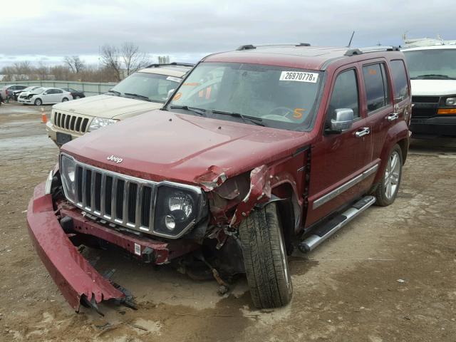 1C4PJMFK7CW106829 - 2012 JEEP LIBERTY JE MAROON photo 2