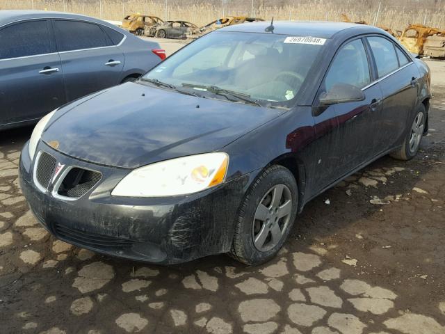 1G2ZF57B884176099 - 2008 PONTIAC G6 VALUE L BLACK photo 2