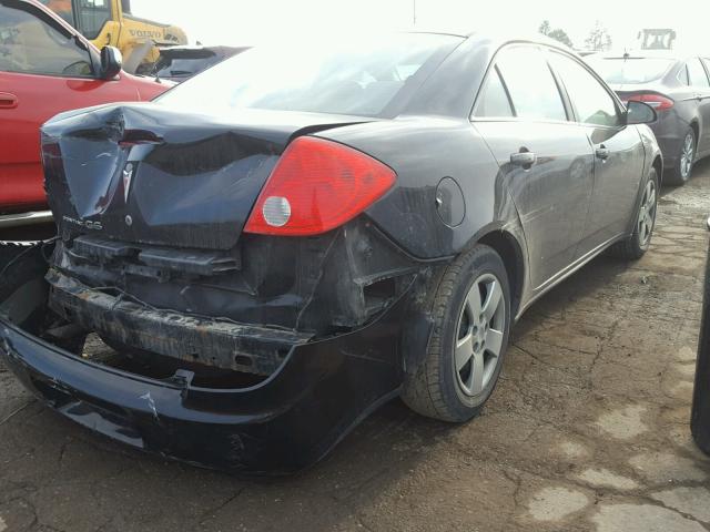 1G2ZF57B884176099 - 2008 PONTIAC G6 VALUE L BLACK photo 4