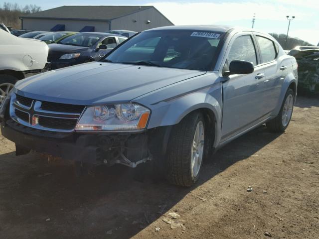 1C3CDZAB4DN662800 - 2013 DODGE AVENGER SE BLUE photo 2