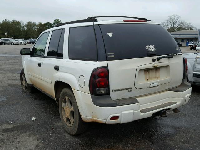 1GNDS13SX62356622 - 2006 CHEVROLET TRAILBLAZE WHITE photo 3