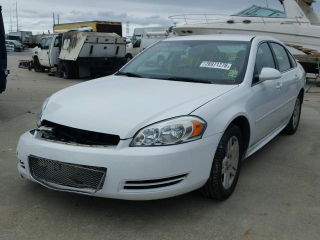 2G1WB5E3XC1238587 - 2012 CHEVROLET IMPALA LT WHITE photo 2