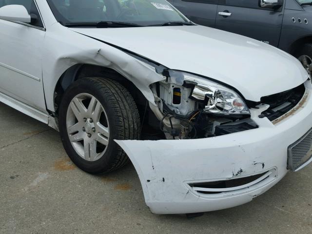 2G1WB5E3XC1238587 - 2012 CHEVROLET IMPALA LT WHITE photo 9