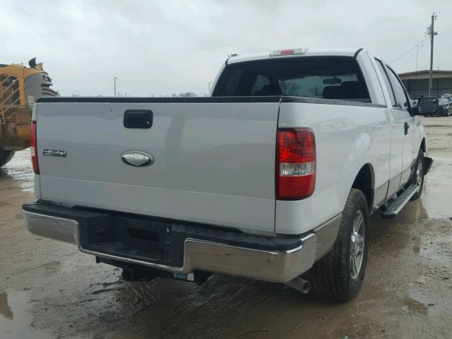 1FTRX12W06NA77974 - 2006 FORD F150 WHITE photo 4