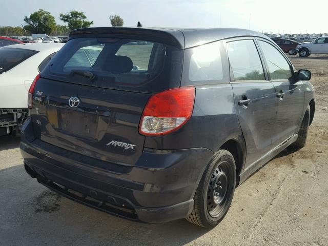 2T1KR32E54C271012 - 2004 TOYOTA MATRIX BLACK photo 4