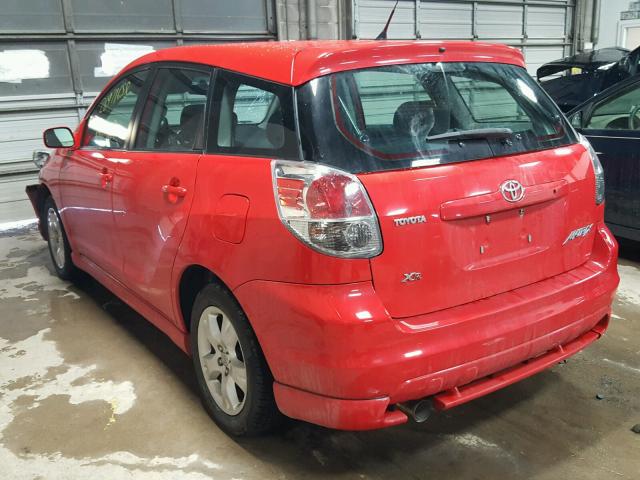 2T1KR30E75C475685 - 2005 TOYOTA COROLLA MA RED photo 3