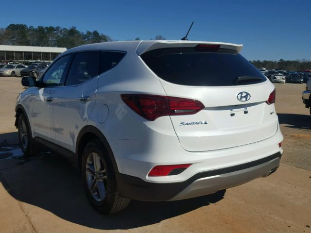 5NMZT3LB6JH076109 - 2018 HYUNDAI SANTA FE S WHITE photo 3