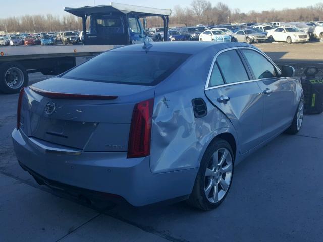 1G6AH5RX3D0142667 - 2013 CADILLAC ATS LUXURY BLUE photo 4