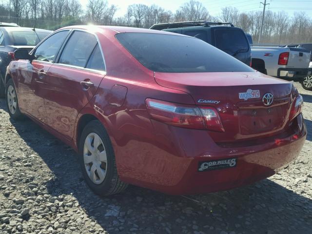 4T1BE46K59U310253 - 2009 TOYOTA CAMRY BASE RED photo 3