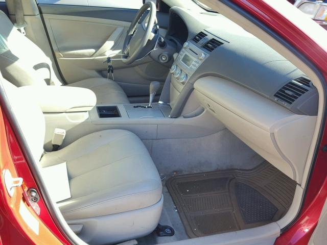 4T1BE46K59U310253 - 2009 TOYOTA CAMRY BASE RED photo 5