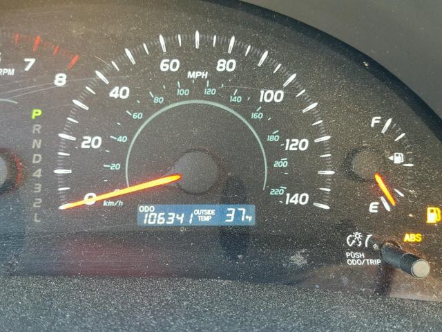 4T1BE46K59U310253 - 2009 TOYOTA CAMRY BASE RED photo 8