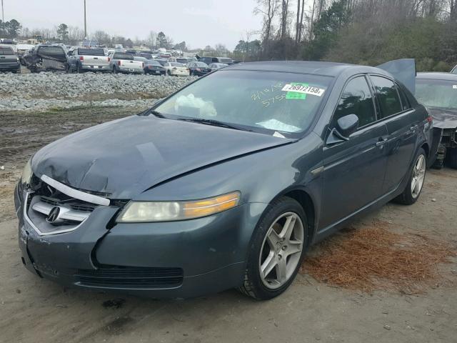 19UUA66234A055750 - 2004 ACURA TL GREEN photo 2