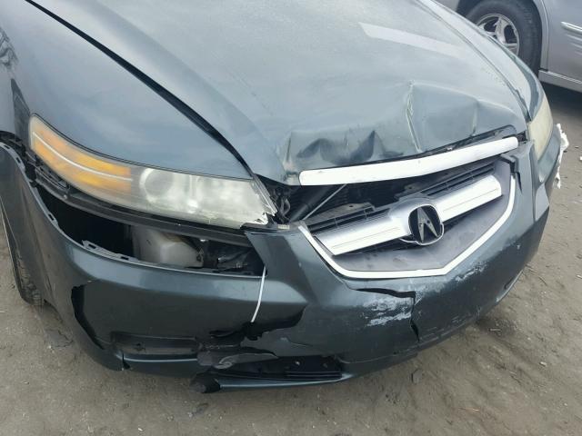 19UUA66234A055750 - 2004 ACURA TL GREEN photo 9