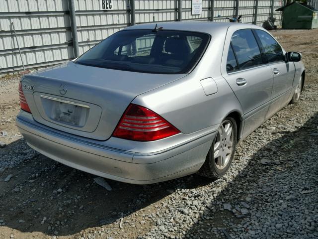 WDBNG70J03A349210 - 2003 MERCEDES-BENZ S 430 SILVER photo 4