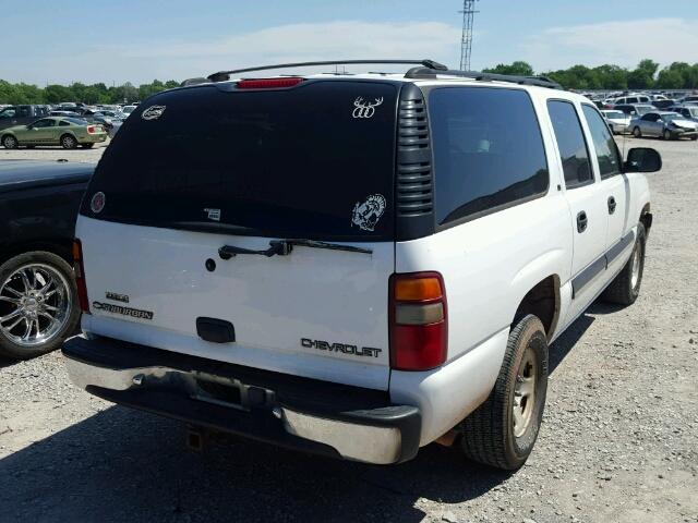 3GNEC16T51G277087 - 2001 CHEVROLET SUBURBAN C WHITE photo 4