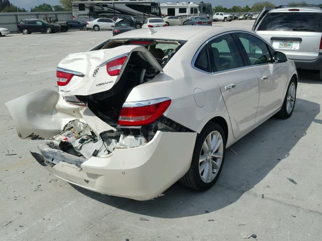 1G4PR5SKXE4132307 - 2014 BUICK VERANO CON WHITE photo 4