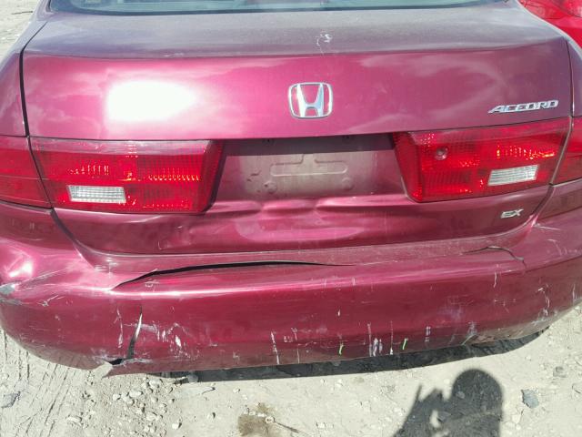 1HGCM56795A027008 - 2005 HONDA ACCORD EX MAROON photo 9