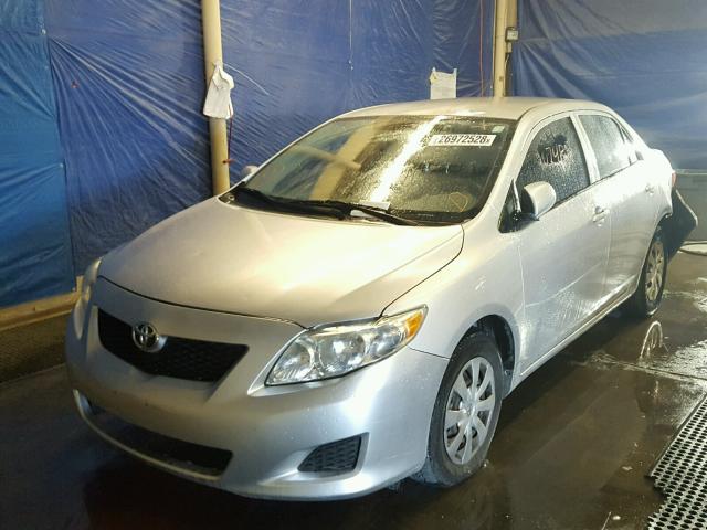 1NXBU40EX9Z108515 - 2009 TOYOTA COROLLA BA SILVER photo 2