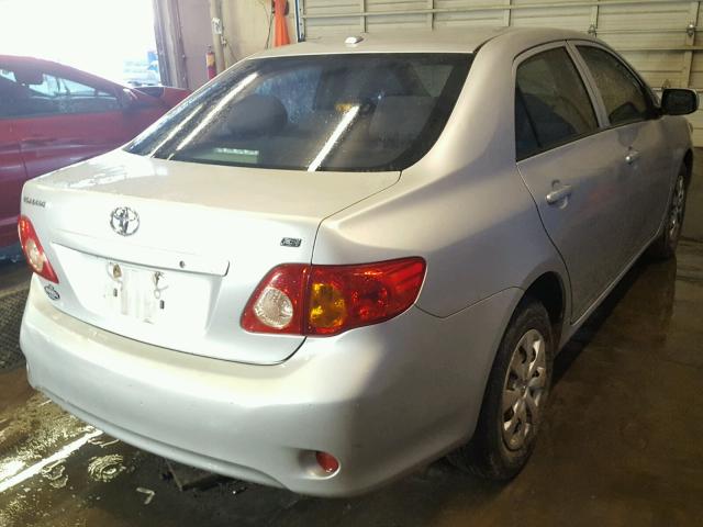 1NXBU40EX9Z108515 - 2009 TOYOTA COROLLA BA SILVER photo 4