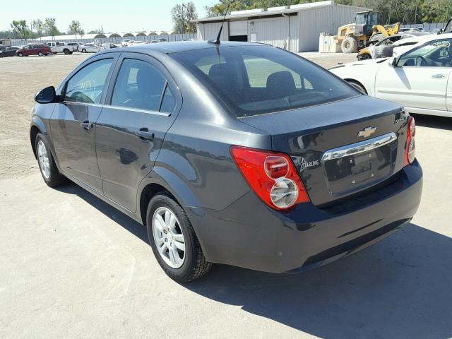 1G1JC5SH7E4165662 - 2014 CHEVROLET SONIC LT GRAY photo 3