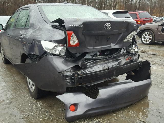 JTDBU4EE0AJ079979 - 2010 TOYOTA COROLLA BA GRAY photo 9