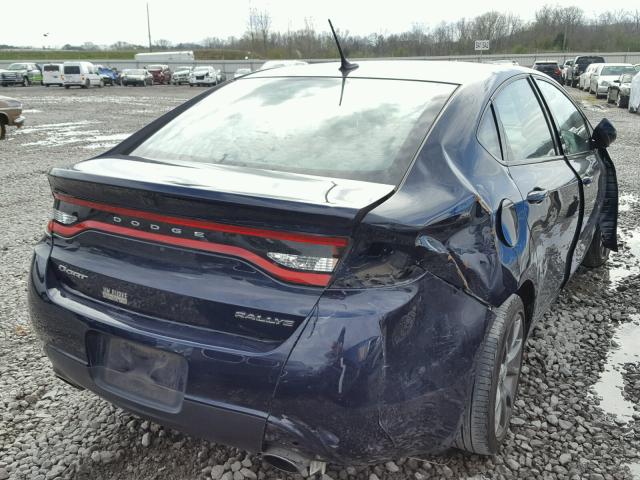 1C3CDFBB4FD120344 - 2015 DODGE DART SXT BLUE photo 4