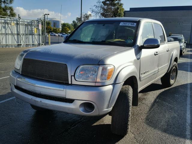 5TBET341X5S470888 - 2005 TOYOTA TUNDRA DOU SILVER photo 2