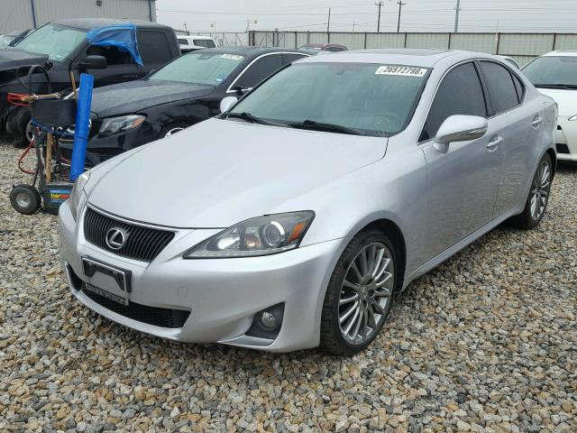 JTHBF5C2XB5155354 - 2011 LEXUS IS 250 SILVER photo 2