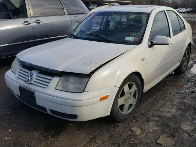 3VWSP69M62M042439 - 2002 VOLKSWAGEN JETTA GLS WHITE photo 2