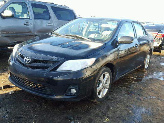 2T1BU4EE5BC617573 - 2011 TOYOTA COROLLA BA BLACK photo 2