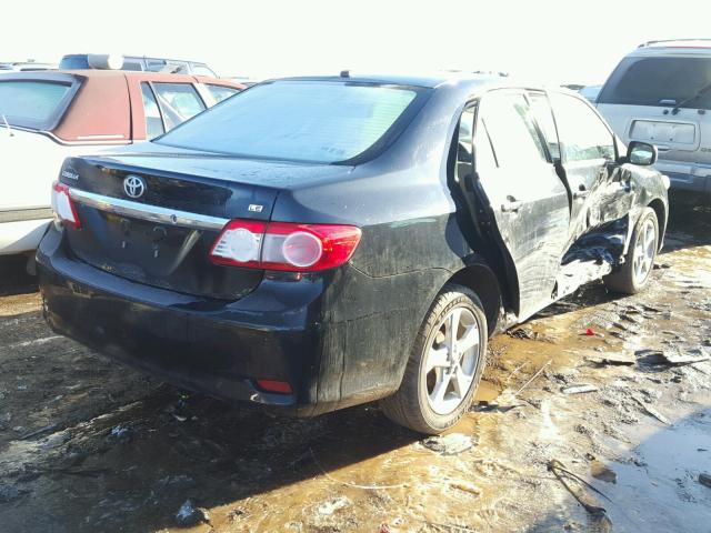 2T1BU4EE5BC617573 - 2011 TOYOTA COROLLA BA BLACK photo 4