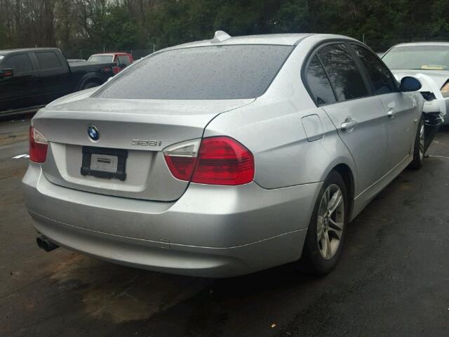 WBAVA37518NL18386 - 2008 BMW 328 I SILVER photo 4