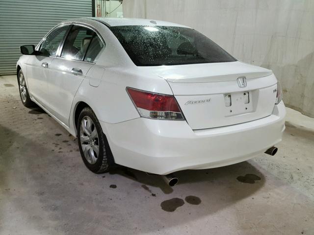 1HGCP36889A018410 - 2009 HONDA ACCORD EXL WHITE photo 3