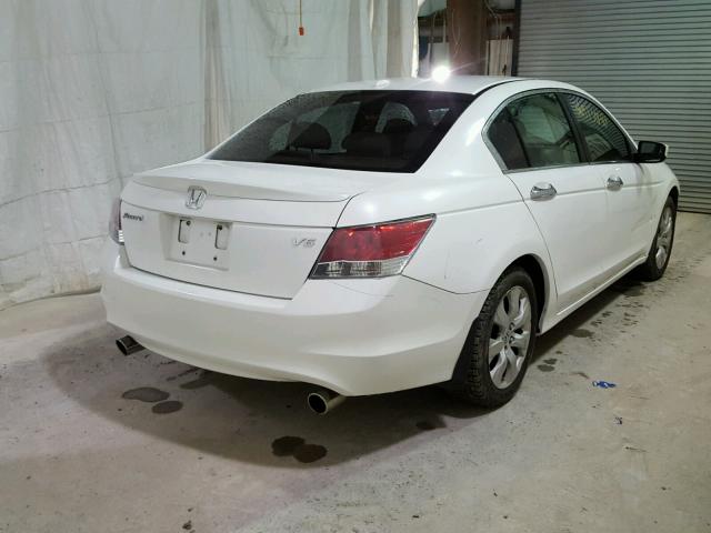 1HGCP36889A018410 - 2009 HONDA ACCORD EXL WHITE photo 4