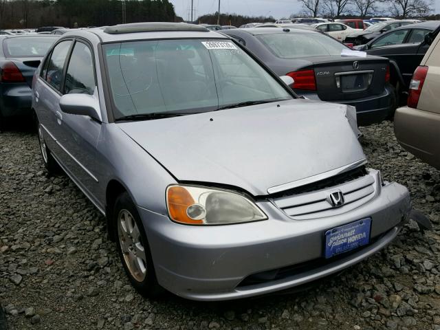 2HGES26883H577708 - 2003 HONDA CIVIC EX SILVER photo 1