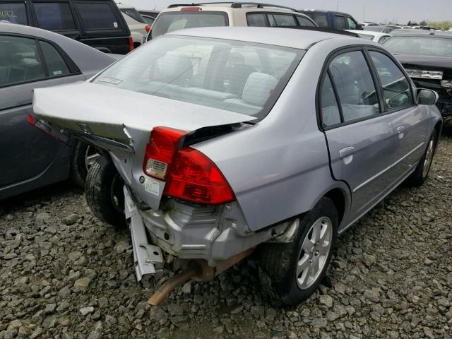 2HGES26883H577708 - 2003 HONDA CIVIC EX SILVER photo 4