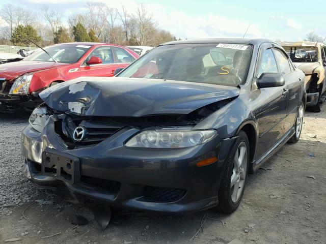 1YVHP80D355M77333 - 2005 MAZDA 6 S GRAY photo 2