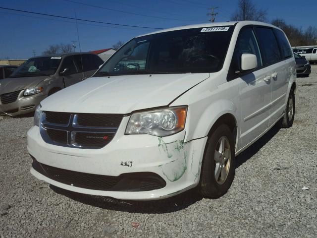 2C4RDGCG1CR365908 - 2012 DODGE GRAND CARA WHITE photo 2