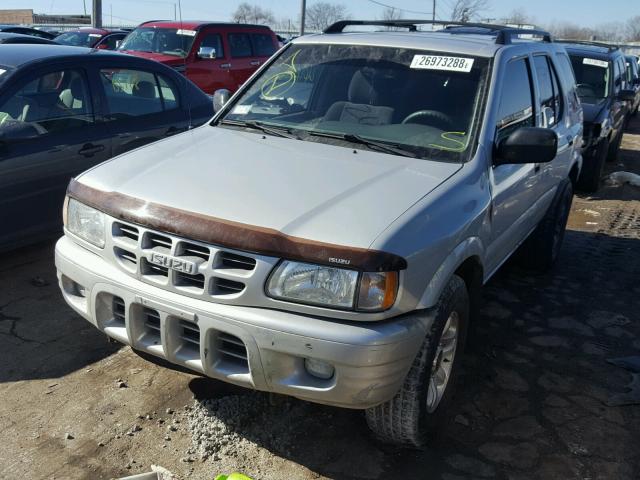 4S2DM58W924332501 - 2002 ISUZU RODEO S SILVER photo 2