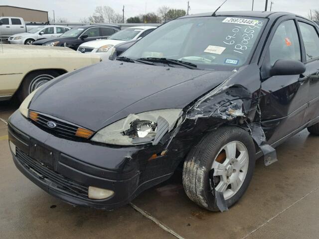 1FAFP38303W301588 - 2003 FORD FOCUS ZTS BLACK photo 9