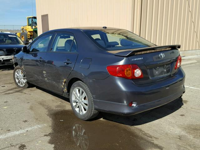 1NXBU4EE8AZ372636 - 2010 TOYOTA COROLLA BA GRAY photo 3