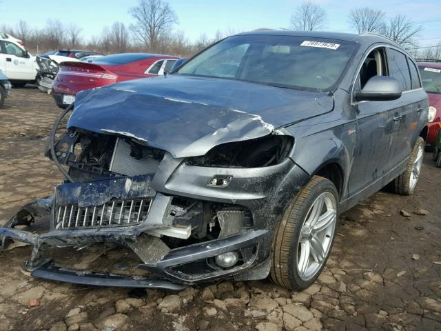 WA1DGAFE2ED004468 - 2014 AUDI Q7 PRESTIG GRAY photo 2