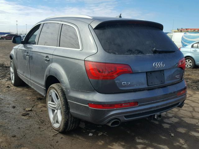 WA1DGAFE2ED004468 - 2014 AUDI Q7 PRESTIG GRAY photo 3