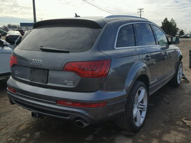 WA1DGAFE2ED004468 - 2014 AUDI Q7 PRESTIG GRAY photo 4