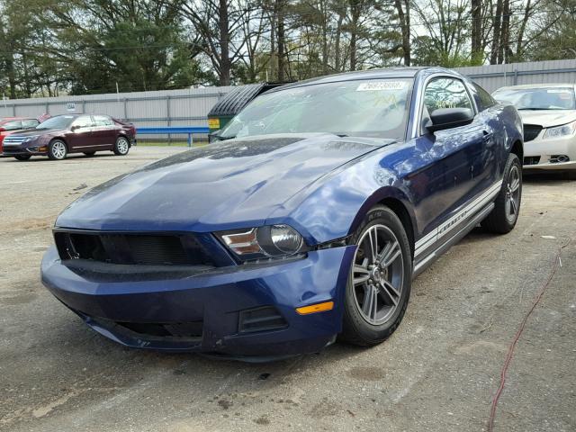 1ZVBP8AN1A5108013 - 2010 FORD MUSTANG BLUE photo 2