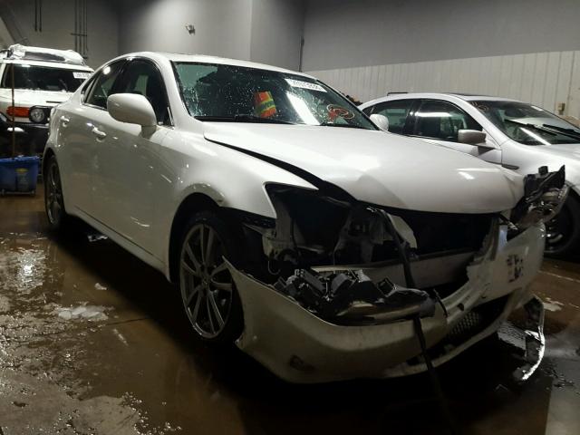 JTHBK262185058106 - 2008 LEXUS IS 250 WHITE photo 1