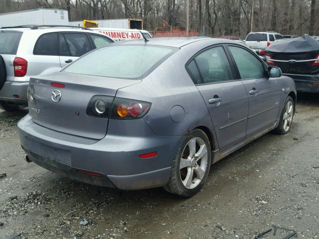 JM1BK323041198557 - 2004 MAZDA 3 S SILVER photo 4