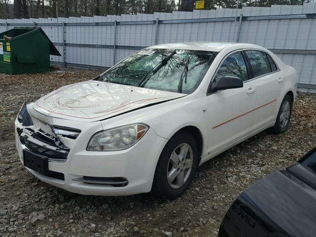 1G1ZG57B98F197906 - 2008 CHEVROLET MALIBU LS WHITE photo 2